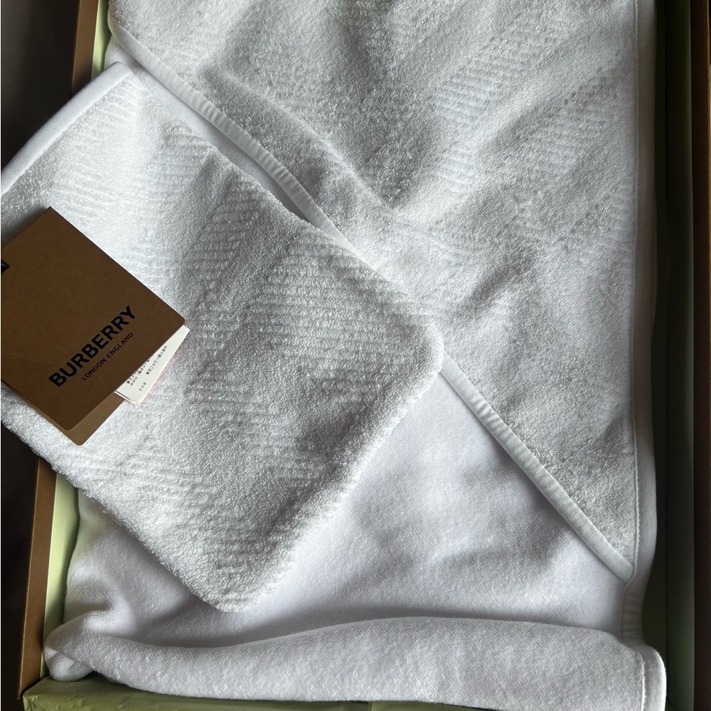 Burberry Baby Towel and Body Mitten